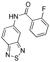 N-2,1,3-BENZOTHIADIAZOL-5-YL-2-FLUOROBENZAMIDE Struktur