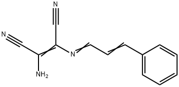 2-AMINO-1-(1-AZA-4-PHENYLBUTA-1,3-DIENYL)ETHENE-1,2-DICARBONITRILE Struktur