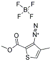 2-METHOXYCARBONYL-4-METHYLTHIOPHENE-3-DIAZONIUM TETRAFLUOROBORATE Struktur