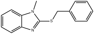 2-BENZYLSULFANYL-1-METHYL-1H-BENZOIMIDAZOLE Struktur