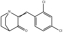 2-[(2,4-DICHLOROPHENYL)METHYLENE]-3-QUINUCLIDINONE Struktur