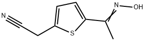 2-[5-(HYDROXYETHANIMIDOYL)-2-THIENYL]ACETONITRILE Struktur