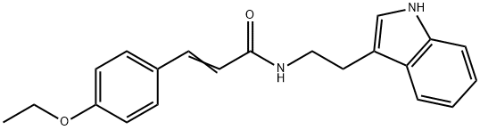 3-(4-ETHOXYPHENYL)-N-[2-(1H-INDOL-3-YL)ETHYL]ACRYLAMIDE Struktur