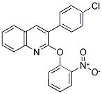 3-(4-CHLOROPHENYL)-2-(2-NITROPHENOXY)QUINOLINE Struktur