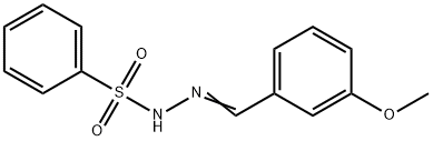 N'-[(E)-(3-METHOXYPHENYL)METHYLIDENE]BENZENESULFONOHYDRAZIDE Struktur