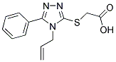 (4-ALLYL-5-PHENYL-4 H-[1,2,4]TRIAZOL-3-YLSULFANYL)-ACETIC ACID Struktur