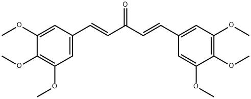 (1E,4E)-1,5-BIS(3,4,5-TRIMETHOXYPHENYL)-1,4-PENTADIEN-3-ONE Struktur