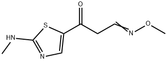 3-[2-(METHYLAMINO)-1,3-THIAZOL-5-YL]-3-OXOPROPANAL O-METHYLOXIME Structure