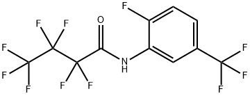 2,2,3,3,4,4,4-HEPTAFLUORO-N-(2-FLUORO-5-(TRIFLUOROMETHYL)PHENYL)BUTANAMIDE Struktur