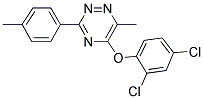 2,4-DICHLOROPHENYL 6-METHYL-3-(4-METHYLPHENYL)-1,2,4-TRIAZIN-5-YL ETHER Struktur