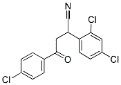 4-(4-CHLOROPHENYL)-2-(2,4-DICHLOROPHENYL)-4-OXOBUTANENITRILE Struktur