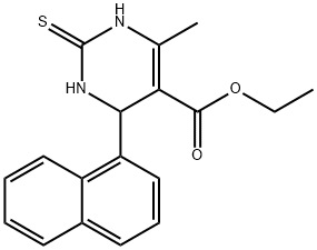 ETHYL 6-METHYL-2-NAPHTHYL-4-THIOXO-2H,3H,5H-3,5-DIAZINECARBOXYLATE Struktur