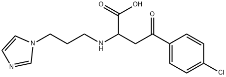 4-(4-CHLOROPHENYL)-2-([3-(1H-IMIDAZOL-1-YL)PROPYL]AMINO)-4-OXOBUTANOIC ACID Struktur