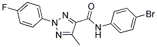 N-(4-BROMOPHENYL)-2-(4-FLUOROPHENYL)-5-METHYL-2H-1,2,3-TRIAZOLE-4-CARBOXAMIDE Struktur