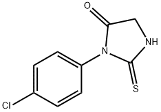 3-(4-CHLOROPHENYL)-2-THIOXOTETRAHYDRO-4H-IMIDAZOL-4-ONE Struktur