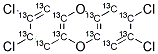 13C12-2,3,7,8-TETRACHLORODIBENZO-P-DIOXIN Struktur