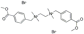 METHYL 4-([1-(2-(1-[4-(METHOXYCARBONYL)BENZYL]-1,1-DIMETHYLAMMONIO)ETHYL)-1,1-DIMETHYLAMMONIO]METHYL)BENZOATE DIBROMIDE Struktur