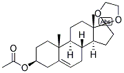 5-ANDROSTEN-3-BETA-OL-17-ONE 3-ACETATE ETHYLENEKETAL Struktur