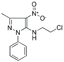 N5-(2-CHLOROETHYL)-3-METHYL-4-NITRO-1-PHENYL-1H-PYRAZOL-5-AMINE Struktur