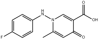 1-(4-FLUOROANILINO)-6-METHYL-4-OXO-1,4-DIHYDRO-3-PYRIDINECARBOXYLIC ACID Struktur