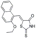 (5Z)-5-[(2-ETHOXY-1-NAPHTHYL)METHYLENE]-2-THIOXO-1,3-THIAZOLIDIN-4-ONE Struktur