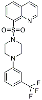 8-({4-[3-(TRIFLUOROMETHYL)PHENYL]PIPERAZIN-1-YL}SULFONYL)QUINOLINE Struktur