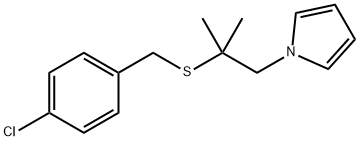 1-(2-[(4-CHLOROBENZYL)SULFANYL]-2-METHYLPROPYL)-1H-PYRROLE Struktur