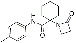 N-(4-METHYLPHENYL)-1-(2-OXOAZETIDIN-1-YL)CYCLOHEXANECARBOXAMIDE Struktur