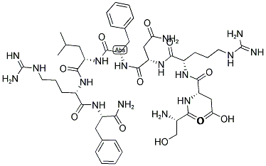 SER-ASP-ARG-ASN-PHE-LEU-ARG-PHE-NH2 Struktur