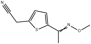 2-[5-(METHOXYETHANIMIDOYL)-2-THIENYL]ACETONITRILE Struktur