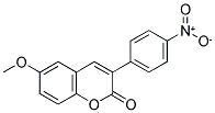 6-METHOXY-3(4'-NITROPHENYL)COUMARIN Struktur