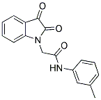 2-(2,3-DIOXO-2,3-DIHYDRO-1H-INDOL-1-YL)-N-(3-METHYLPHENYL)ACETAMIDE Struktur