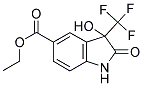 5-ETHOXYCARBONYL-3-HYDROXY-2-OXO-3-(TRIFLUOROMETHYL)INDOLINE Struktur