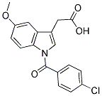 [1-(4-CHLORO-BENZOYL)-5-METHOXY-1 H-INDOL-3-YL]-ACETIC ACID Struktur