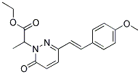 ETHYL 2-[3-(4-METHOXYSTYRYL)-6-OXO-1(6H)-PYRIDAZINYL]PROPANOATE Struktur