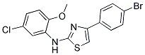 (4-(4-BROMOPHENYL)(2,5-THIAZOLYL))(5-CHLORO-2-METHOXYPHENYL)AMINE Struktur