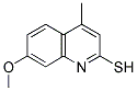 7-METHOXY-4-METHYL-QUINOLINE-2-THIOL Struktur