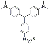 N1,N1-DIMETHYL-4-[[4-(DIMETHYLAMINO)PHENYL](4-ISOTHIOCYANATOPHENYL)METHYL]ANILINE Struktur