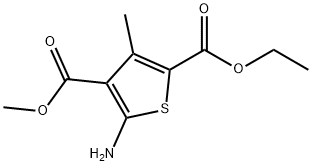 5-AMINO-3-METHYL-THIOPHENE-2,4-DICARBOXYLIC ACID 2-ETHYL ESTER 4-METHYL ESTER Struktur