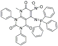 8-METHYL-6-NITRO-1,3-DIPHENYL-5-[(1,1,1-TRIPHENYL-LAMBDA5-PHOSPHANYLIDENE)AMINO]-1,2,3,4,7,8-HEXAHYDROPYRIDO[2,3-D]PYRIMIDINE-2,4,7-TRIONE Struktur