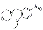 1-[4-ETHOXY-3-(MORPHOLIN-4-YLMETHYL)PHENYL]ETHANONE Struktur