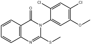 3-(2,4-DICHLORO-5-METHOXYPHENYL)-2-(METHYLSULFANYL)-4(3H)-QUINAZOLINONE Struktur