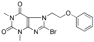 8-BROMO-1,3-DIMETHYL-7-(2-PHENOXYETHYL)-2,3,6,7-TETRAHYDRO-1H-PURINE-2,6-DIONE Struktur