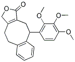 10-(2,3,4-TRIMETHOXY-PHENYL)-4,5,10,11-TETRAHYDRO-3H-2-OXA-BENZO[A]CYCLOPENTA[E]CYCLOOCTEN-1-ONE Struktur