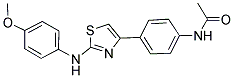 N-(4-(4-((4-METHOXYPHENYL)AMINO)-3,5-THIAZOLYL)PHENYL)ETHANAMIDE Struktur