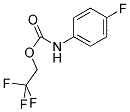 2,2,2-TRIFLUOROETHYL 4-FLUOROPHENYLCARBAMATE Struktur