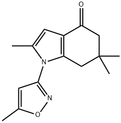 2,6,6-TRIMETHYL-1-(5-METHYLISOXAZOL-3-YL)-5,6,7-TRIHYDROINDOL-4-ONE Struktur