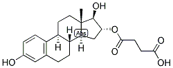 1,3,5(10)-ESTRATRIEN-3,16-ALPHA, 17-BETA-TRIOL 16-HEMISUCCINATE Struktur