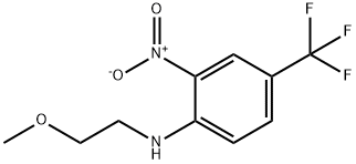 4-(2-METHOXYETHYLAMINO)-3-NITROBENZOTRIFLUORIDE Struktur