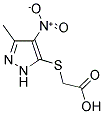 (5-METHYL-4-NITRO-2 H-PYRAZOL-3-YLSULFANYL)-ACETIC ACID Struktur